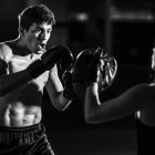 El ecuatoriano, el lunes 25 de julio, durante el pesaje previo al combate de este martes en Las Vegas.