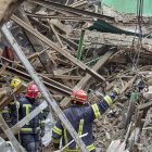 Edificio bombardeado en Ucrania