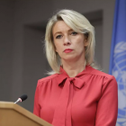 La portavoz del Ministerio de Asuntos Exteriores de Rusia, Maria Zajarova