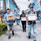 Documentos. En siete cajas se entregaron las copias de los contratos inmersos para el millonario préstamo.