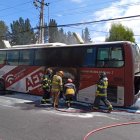 Control. 10 miembros del cuerpo de Bomberos enfrentaron el hecho.
