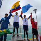 Juan Aguirre (c) y Mario Granizo (d), consiguieron las primeras medallas para Ecuador en la Copa del Pacífico 2022.