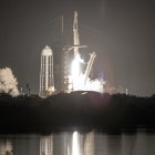 La misión SpaceX Crew-3 despega en un cohete Falcon 9 desde el Complejo de Lanzamiento 39A en el Kennedy Space Center, Florida, EE.UU.,