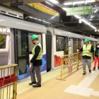 Recorrido. El día del anuncio de la empresa adjudicada, las autoridades hicieron un recorrido por la estación San Francisco.