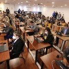 Prueba. En el Complejo Judicial norte de Quito se recibieron las pruebas de los aspirantes a la nueva Unidad.