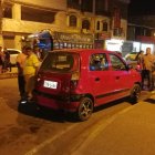 Este carro fue baleado en una cancha de voleibol, en la cual un día antes mataron a otra persona