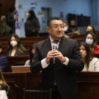 Saquicela. El presidente de la Corte Nacional fue llamado a rendir su testimonio.
