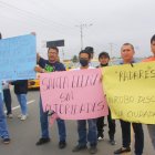 Durante una hora la vía Santa Elena-Guayaquil estuvo cerrada.