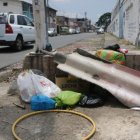 Escena. En algunos sectores los escombros van a la esquina.