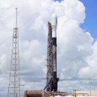 Un cohete SpaceX Falcon 9 que lleva el Korea Pathfinder Lunar Orbiter conocido como Danuri, despega de la Estación de la Fuerza Espacial de Cabo Cañaveral, Florida (EE.UU.), este 4 de agosto de 2022. EFE/EPA/YONHAP/POOL SOUTH KOREA OUT