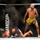 Chito Vera festeja tras la gran victoria sobre Dominik Cruz. Fue su décimo triunfo por finalización, nueva marca en peso gallo de la UFC.