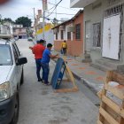 En Sauces 7. Se retiraron las estructuras que obstaculizaban el paso.