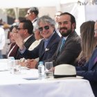 Foto de archivo del presidente de la República, Guillermo Lasso, en la cantonización de Nabón.