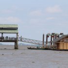 Ubicación. El observatorio se encuentra flotando justo a lado del muelle de la isla Santay.
