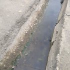 Problema. Las aguas servidas estancadas afectan a la ciudadela.