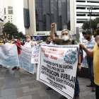 Los profesores jubilados ya han realizado otras protestas.