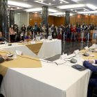 Acto. El encuentro se dio en el Palacio Legislativo y fue presidido, en gran parte, por el presidente de la Asamblea.