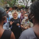 Funcionaria. La alcaldesa durante una reciente aparición pública.