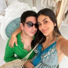 La presentadora Michela con su novio Emilio Terán.