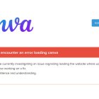 La web canvastatus actualizó su página para dar a conocer que algunos usuarios experimentan errores al intentar cargar canva