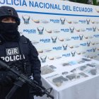 Comando de policía zonal 8 durante la rueda de prensa del operativo de esta madrugada donde hay 18 personas detenidas