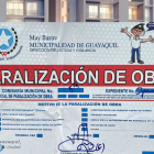 Sello con el que el Municipio da orden de paralizar la obra.