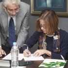 Firma. Representantes de la banca y de CFN suscriben convenio.