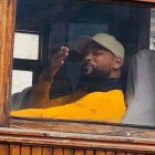 Will Smith en uno de los trenes que conducen a la Nariz del Diablo (Chimborazo).