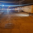 La Policía halló cuatro casquillos en el suelo.