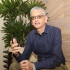 El arquitecto Florencio Compte durante la exposición del proyecto.