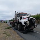 Así quedó el trailer luego del siniestro