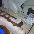 Hallazgo. Militares encontraron más de 21.000 dólares en la cajuela de un taxi.