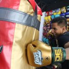 Preparación. Emilio Linares, peleador ecuatoriano que pugna por entrar en la UFC, se alista para su nuevo combate.