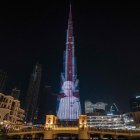 Isabel en el Burj Khalifa.