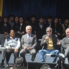 El presidente Guillermo Lasso llegó hasta el parque de La Jueventud en Carapungo para dar a conocer las preguntas que prevé enviar a consulta popular