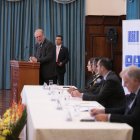 El embajador de la Unión Europea en Ecuador, Charles Michel Geurts expuso que el programa funcionará en estrecha articulación con el Programa de Asistencia contra el Crimen Transnacional Organizado (EL PAcCTO).