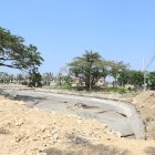 En el sitio donde se realizaban los trabajos existía además una laguna artificial que, según la constructora, continuará como estaba.