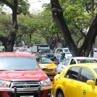 El caos vehicular se observa prácticamente en todo momento, más aún en las horas pico en las principales avenidas que rodean a La Garzota.