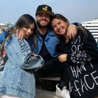 Adriana y Roberta junto a Nacho.