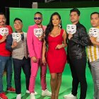 Rey Vásquez, Lazito de la farándula, Santiago Castro, Dora West, Poncho Quintero y Dieter Hoffmann.