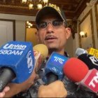 Dato. Zarate dio declaraciones tras culminar un conversatorio entre las autoridades y la prensa por el caso de María Belén Bernal.
