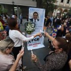 Acto. Muestras de respaldo se presenciaron al día siguiente del fallecimiento del fiscal Édgar Escobar.