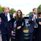 Guillermo, Kate Middleton, Harry y Meghan.