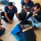 Referencia. Un equipo del MIES durante una jornada de trabajo en la parroquia Cañar.