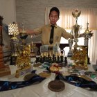 Andrés Chilán, estudiante del colegio Vicente Rocafuerte, se destaca en el ajedrez desde los 8 años.