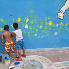 Los niños, acompañados de sus madres participaron de la jornada.