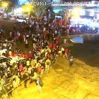 Mediante el sistema de videovigilancia del  ECU 911 se visualiza a las embarcaciones que, al momento, reanudan las labores de búsqueda