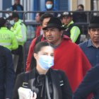 Juicio. Iza se presentó este lunes en la Unidad Judicial de Latacunga