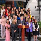 Conferencia de prensa de Guillermo Lasso en el Palacio de Carondelet.