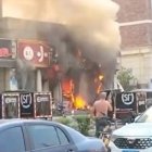 Los socorristas acudieron para apoyar en los auxilios de los afectados. / Internet